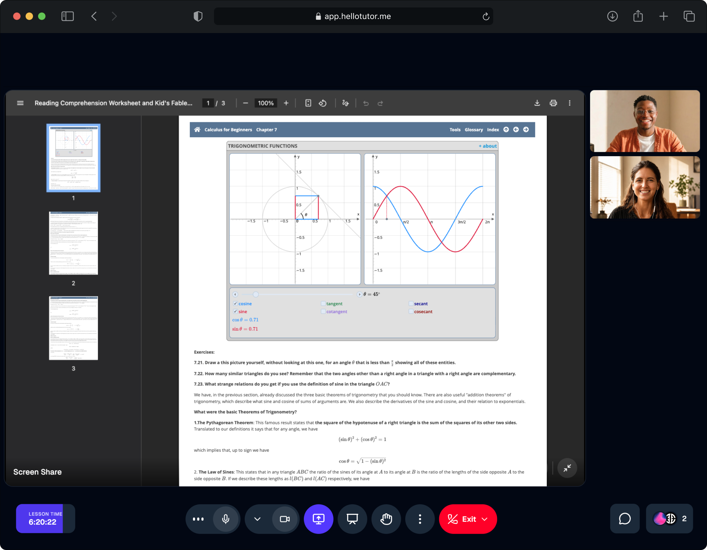 Screen sharing